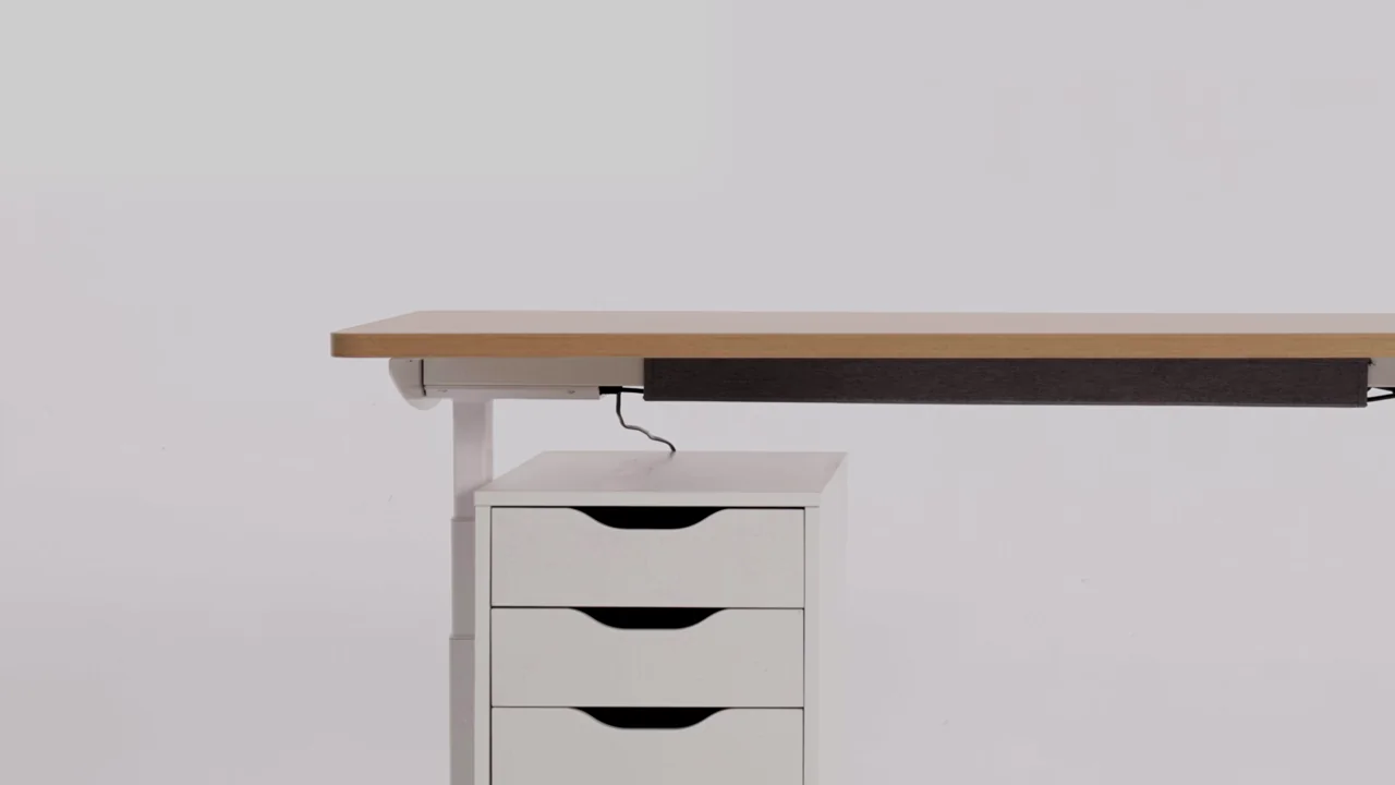 ergopoint ovalo tischgestell weiss antikollisionssystem kollisionsschutz hoehenverstellbarer schreibtisch loctek et270