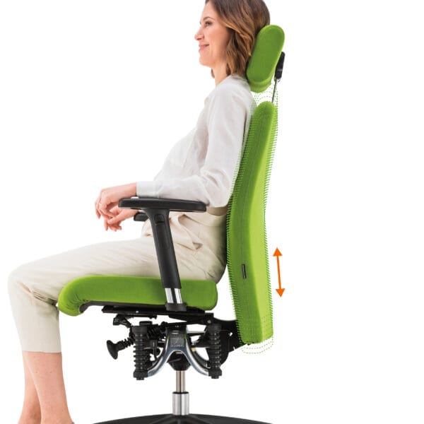 haider bioswing 360 iq rueckenlehnenhoehe stufenlos verstellbar ergopoint