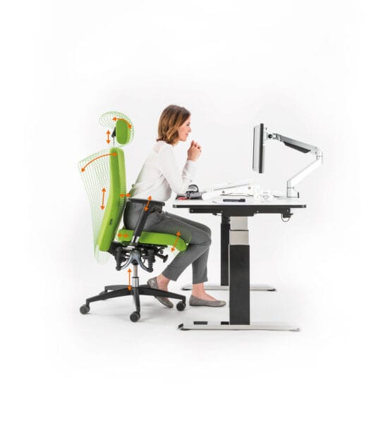 haider bioswing 360 iq sitztiefe stufenlos verstellbar ergopoint