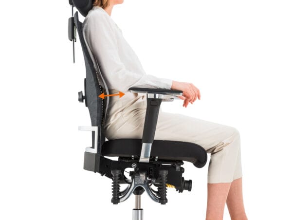 haider bioswing 660 iq s air echtleder schwarz lordosenstuetze lumbalstuetze stufenlos verstellbar​ ergonomischer buerostuhl ergopoint