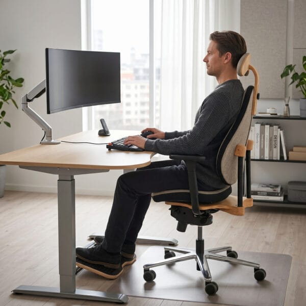 popello m2 thermal morbus bechterew stuhl mit sitzheizung multifunktionale 4d armlehnen mit gelauflage showcase 4 ergopoint